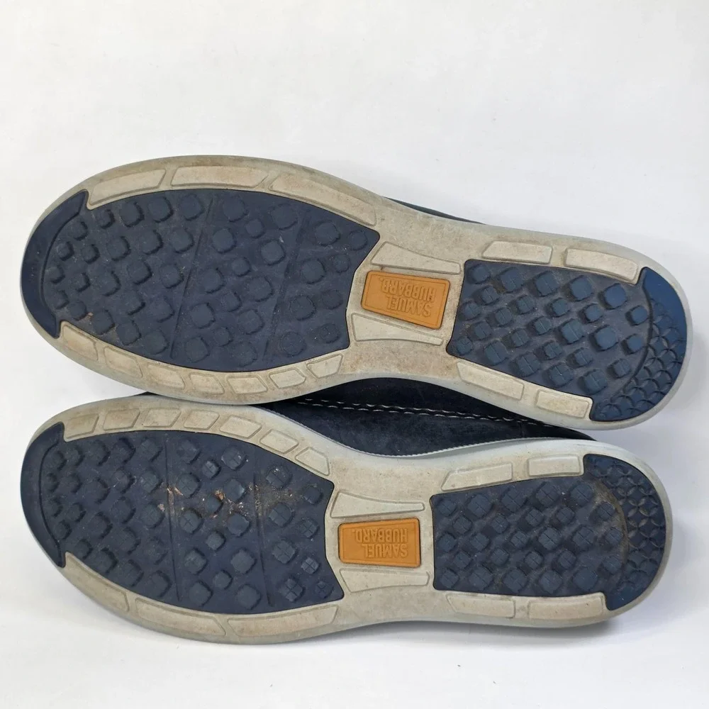 Samuel Hubbard Men's Size 13 M Blue Nubuck Holes Golf Walking Driftwood Shoes